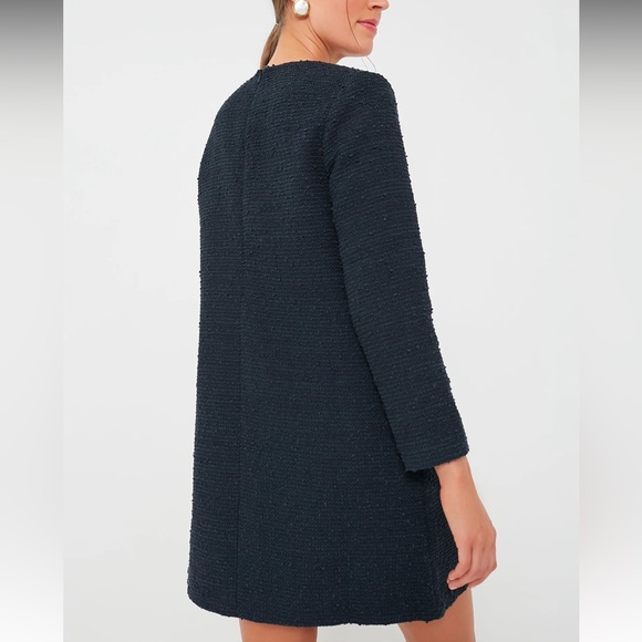 Navy Tie Tweed Kelly Dress - Picture 4 of 11